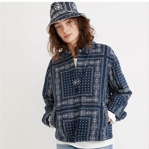 Madewell Padded Chore Jacket in Vintage Bandana